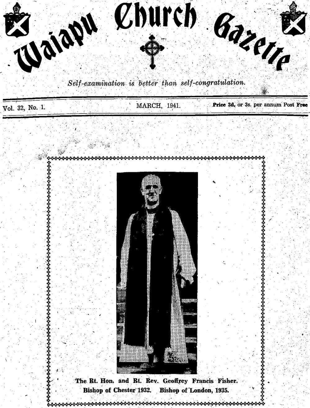 The Waiapu Church Gazette: 1st March 1941