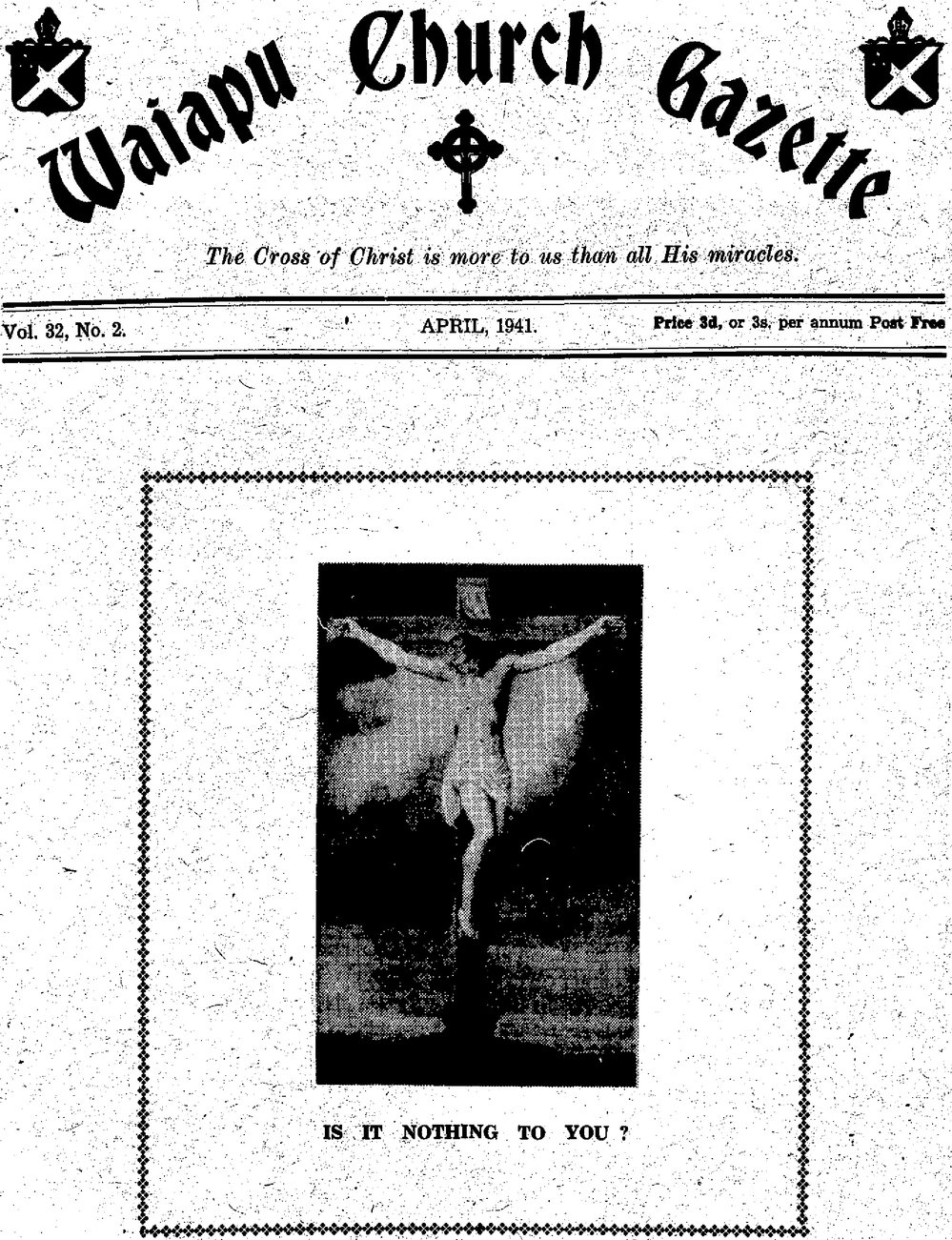 The Waiapu Church Gazette: 1st April 1941