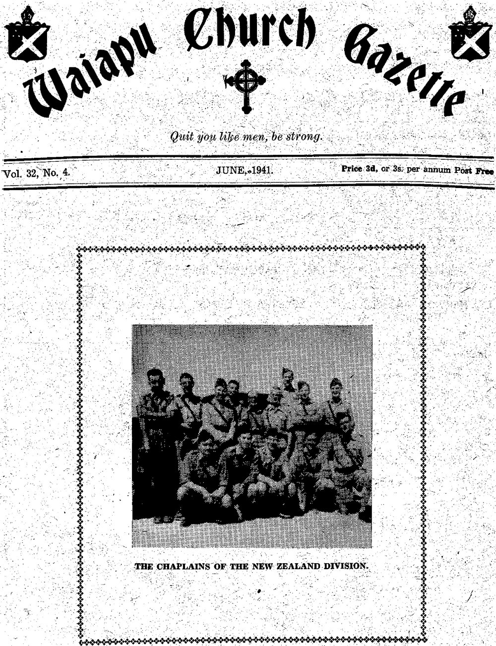 The Waiapu Church Gazette: 1st June 1941