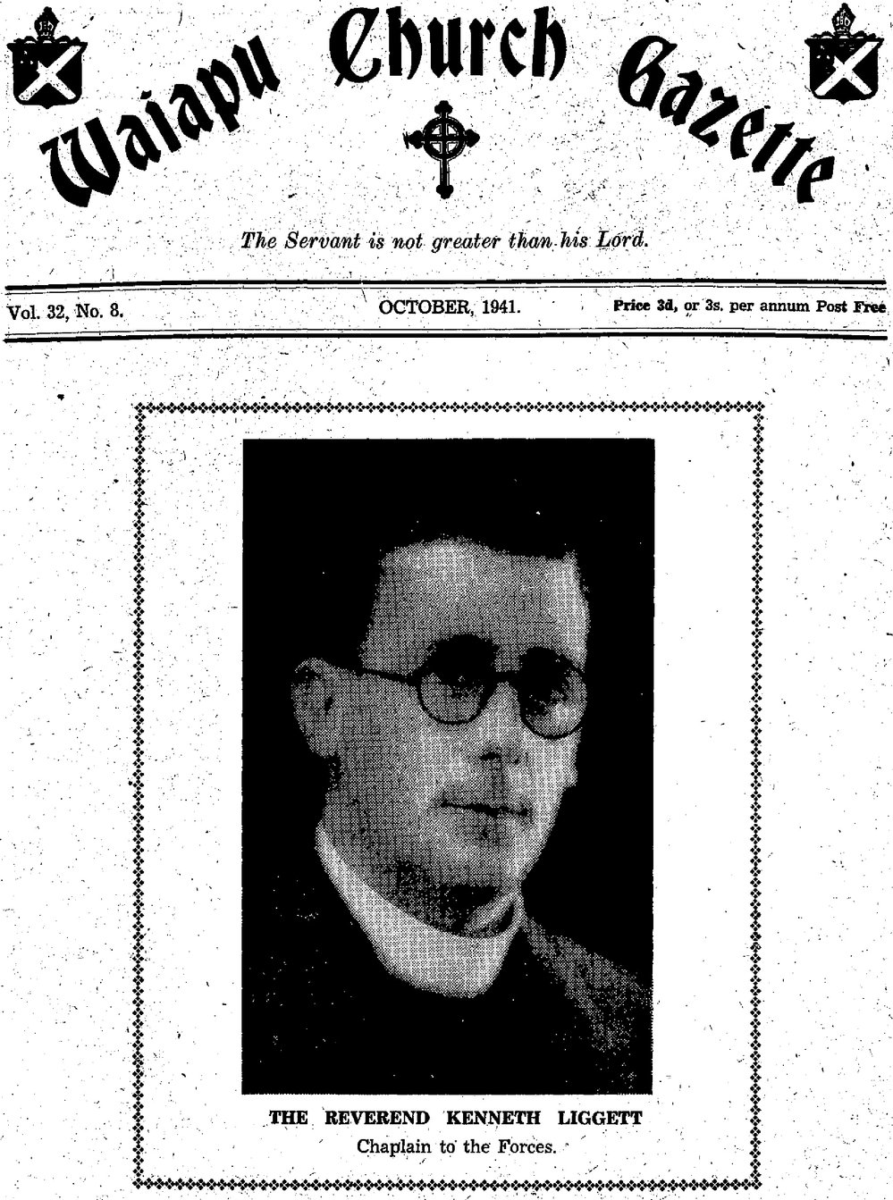 The Waiapu Church Gazette: 1st October 1941