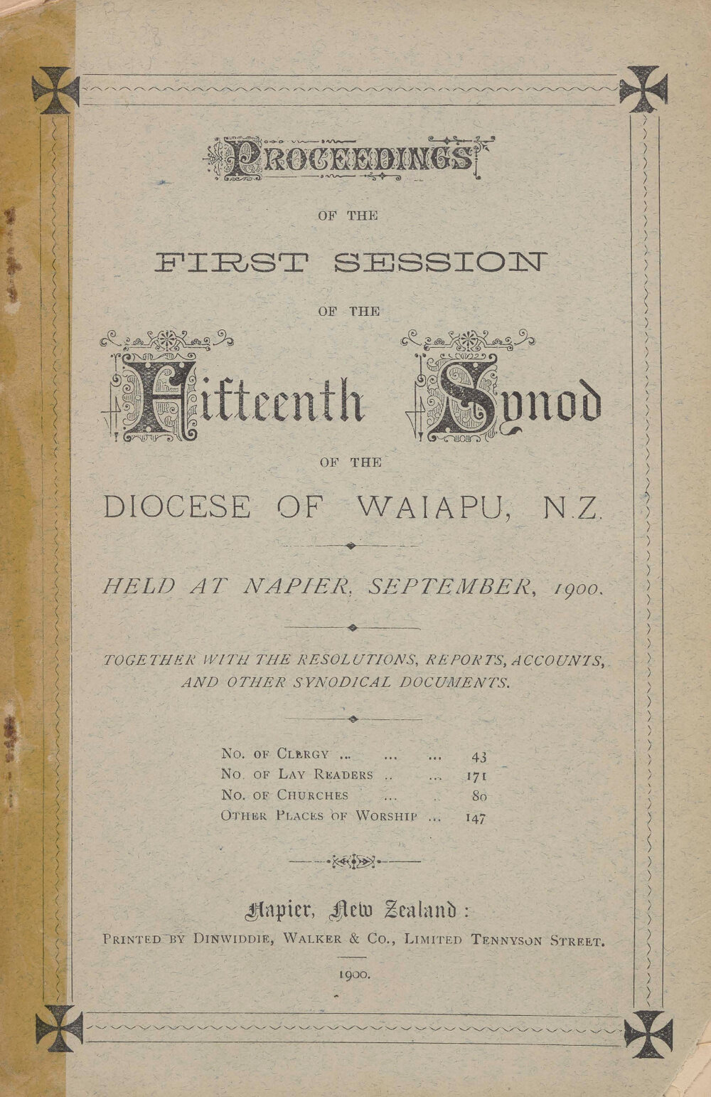 Diocese of Waiapu Synod Proceedings 1900