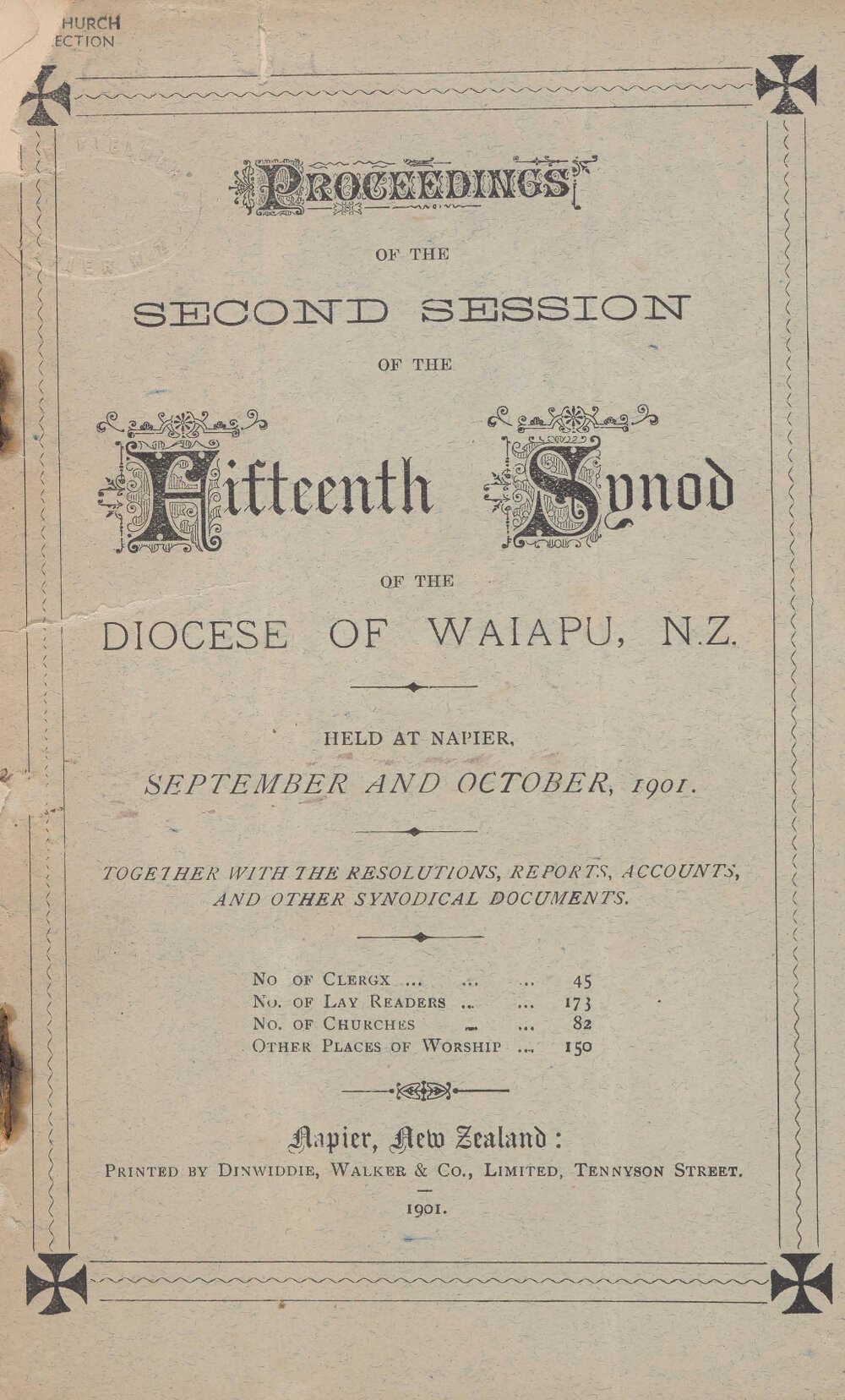 Diocese of Waiapu Synod Proceedings 1901