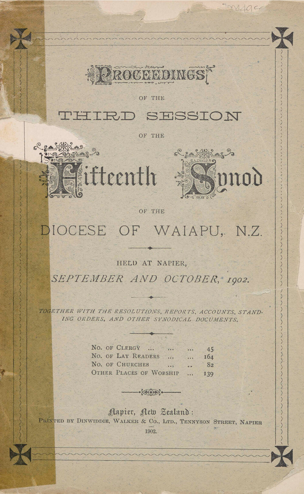 Diocese of Waiapu Synod Proceedings 1902