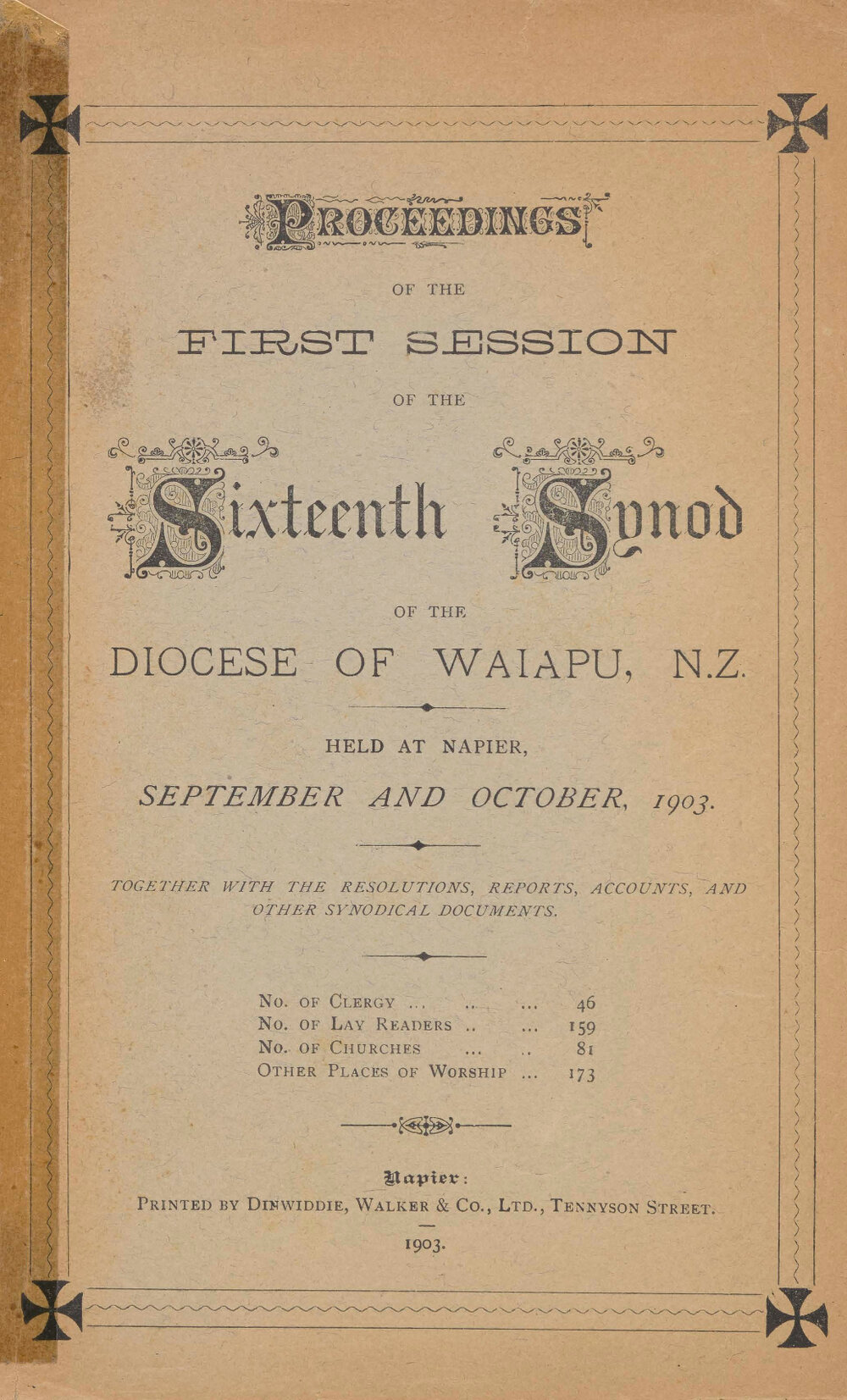 Diocese of Waiapu Synod Proceedings 1903