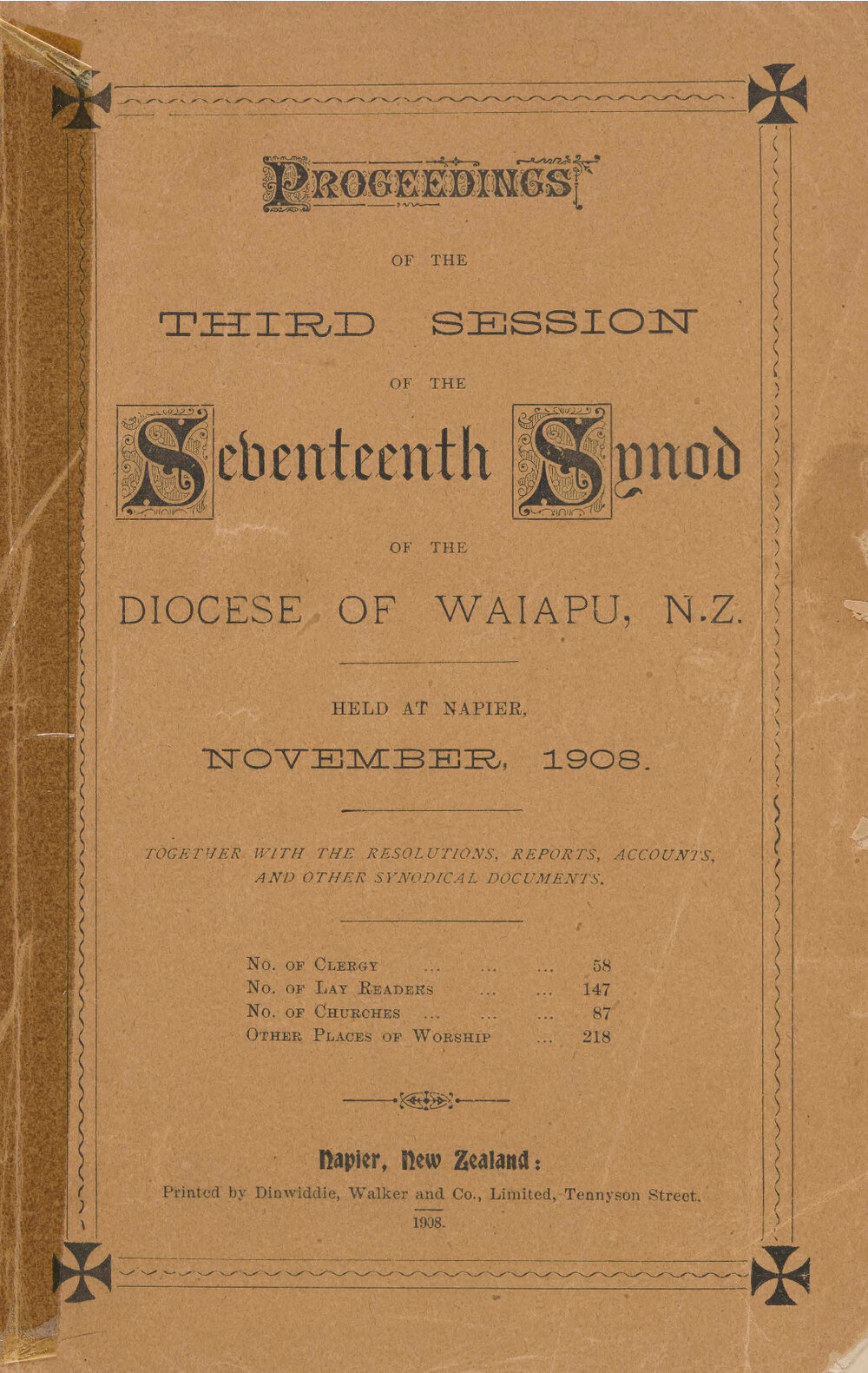 Diocese of Waiapu Synod Proceedings 1908