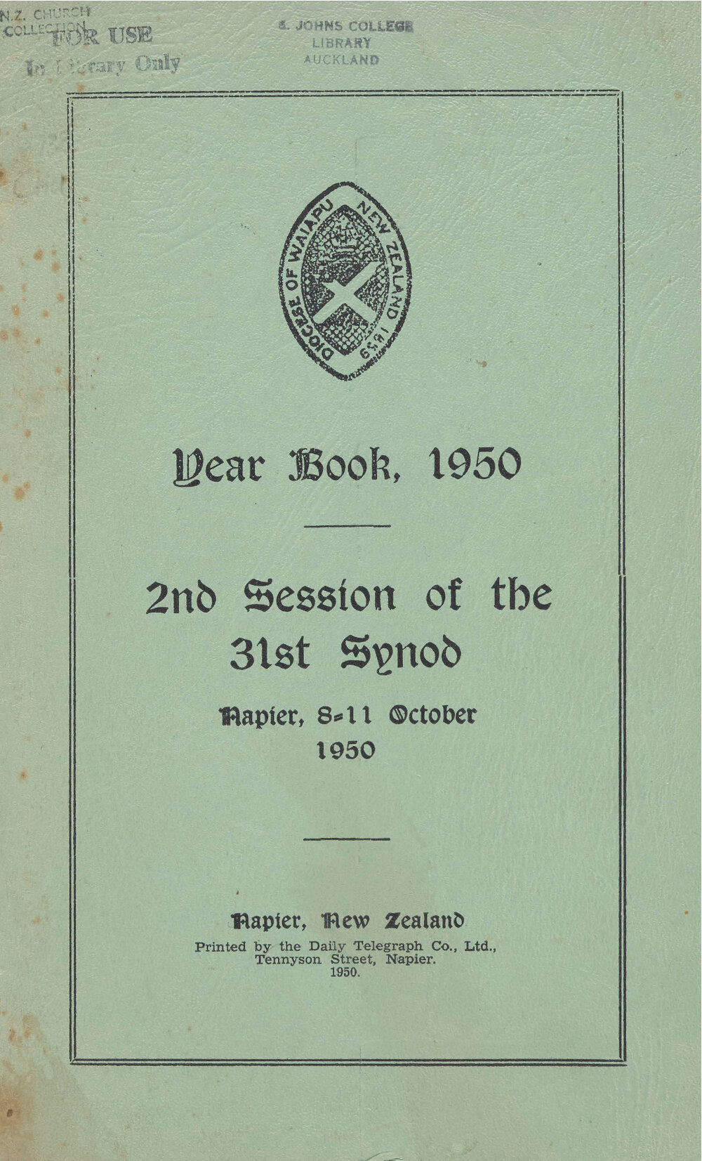 Diocese of Waiapu Synod Proceedings 1950