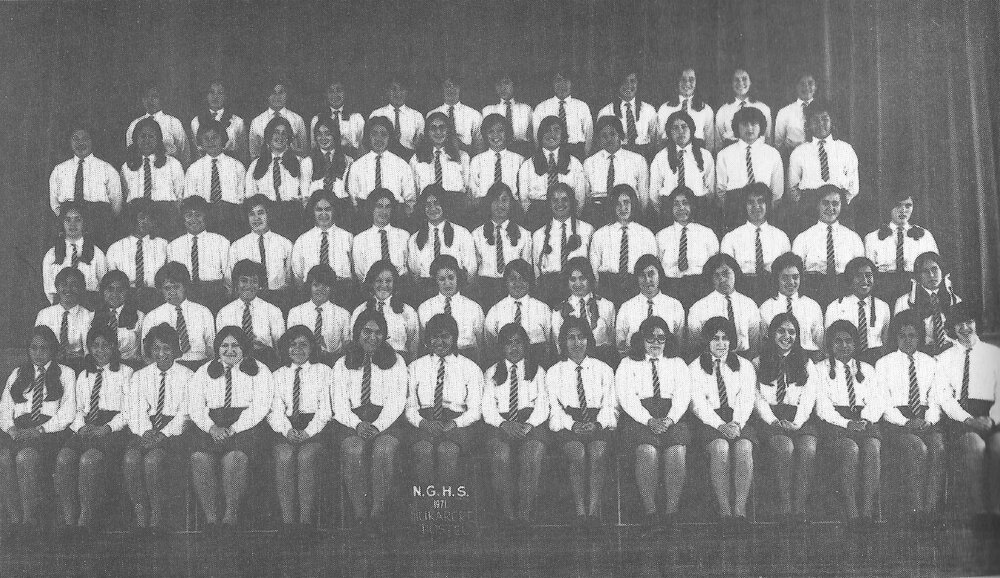 Hukarere students at Napier Girls High School, 1971