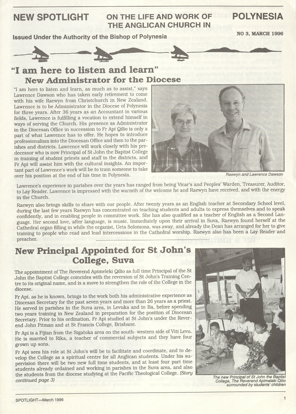 New Spotlight No.3 March 1996