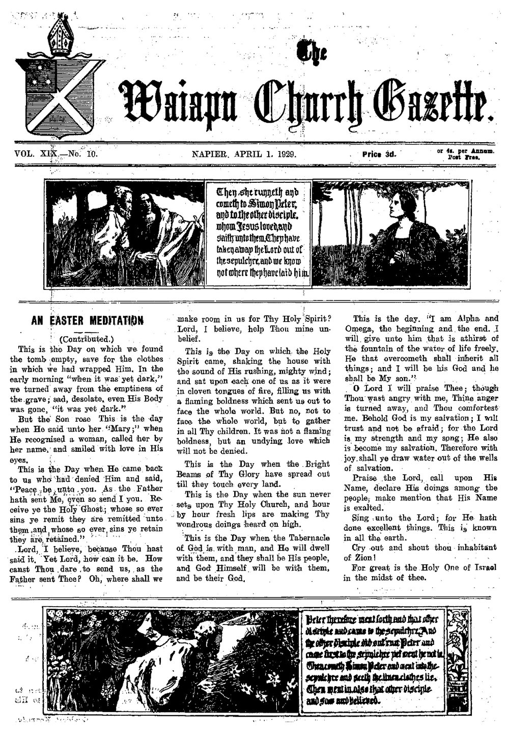 The Waiapu Church Gazette: 1st April 1929