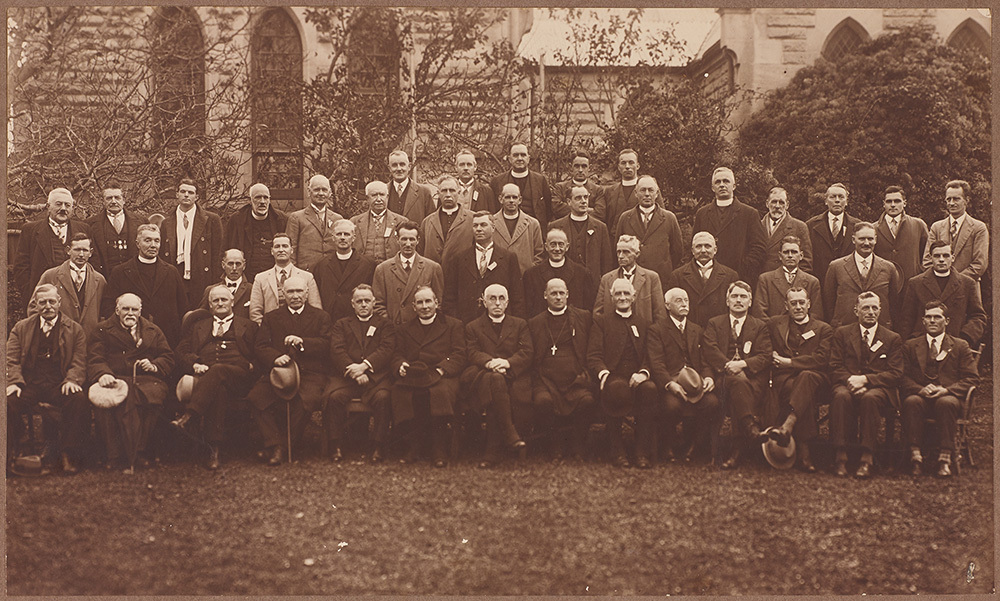 Bishop Cherrington and Waikato clergy. About 1925