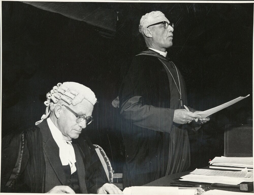 &lsquo;Waikato Diocesan Synod, 1965, &lsquo;the Bishop, Mr H.C.M Norris (Chancellor)
