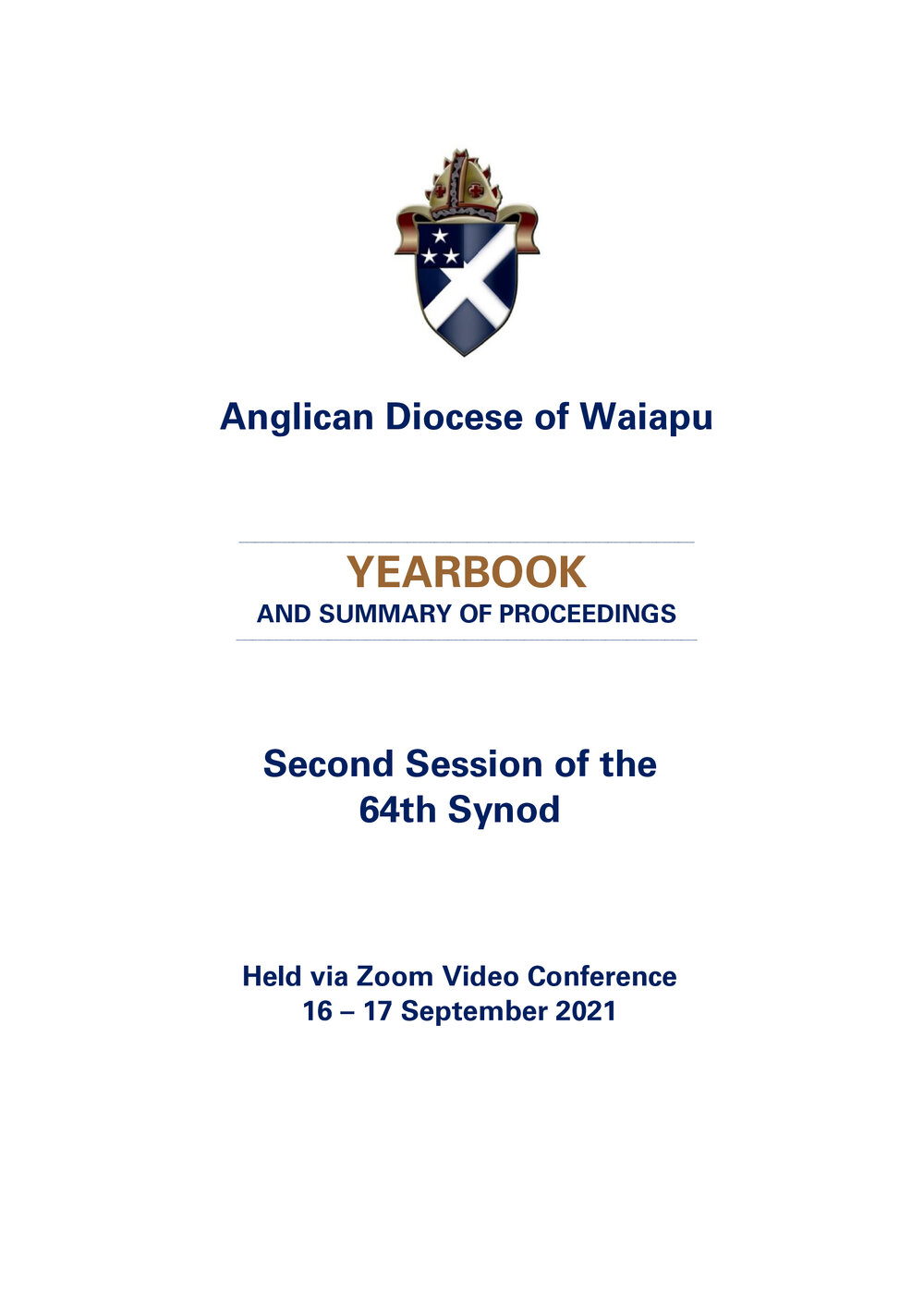 Diocese of Waiapu Year Book Proceedings 2021