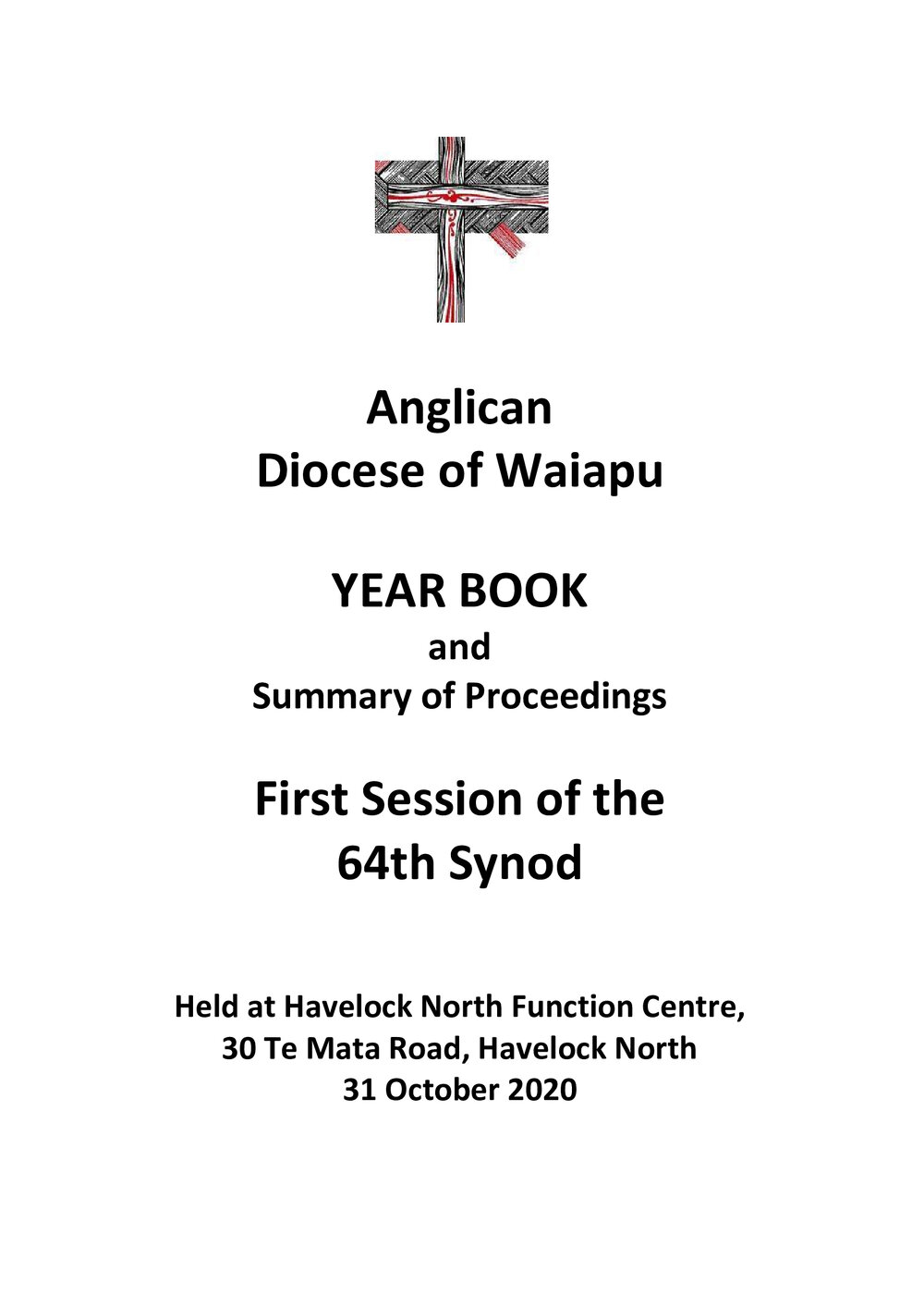 Diocese of Waiapu Year Book Proceedings 2020
