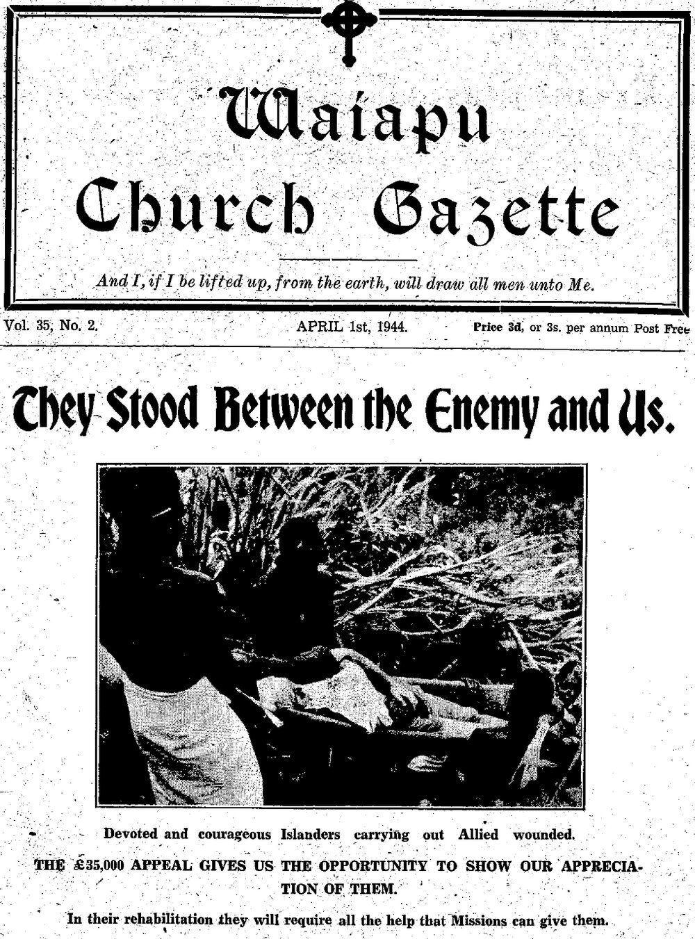 The Waiapu Church Gazette: 1st April 1944