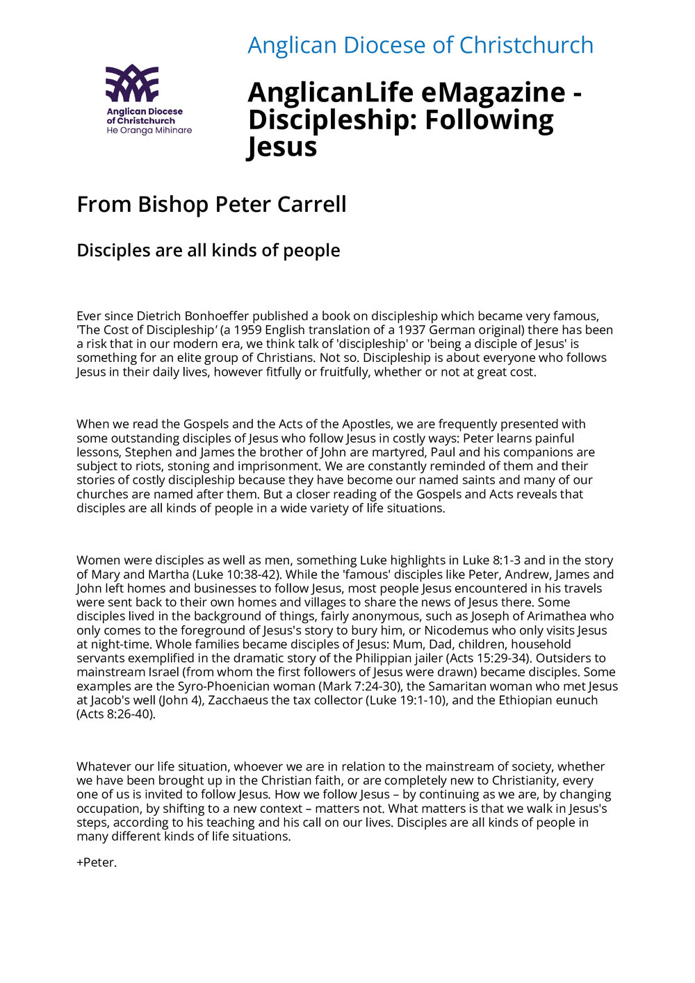 Anglican Life Magazine Issue 85