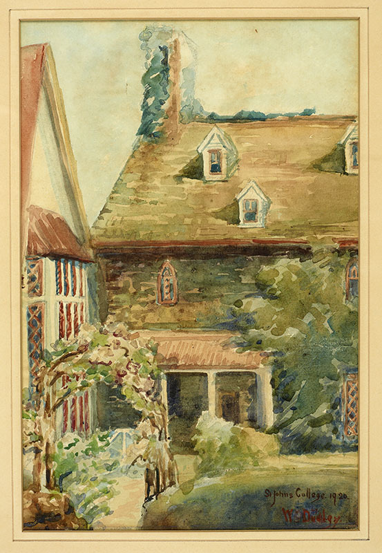 Watercolour of St John's College