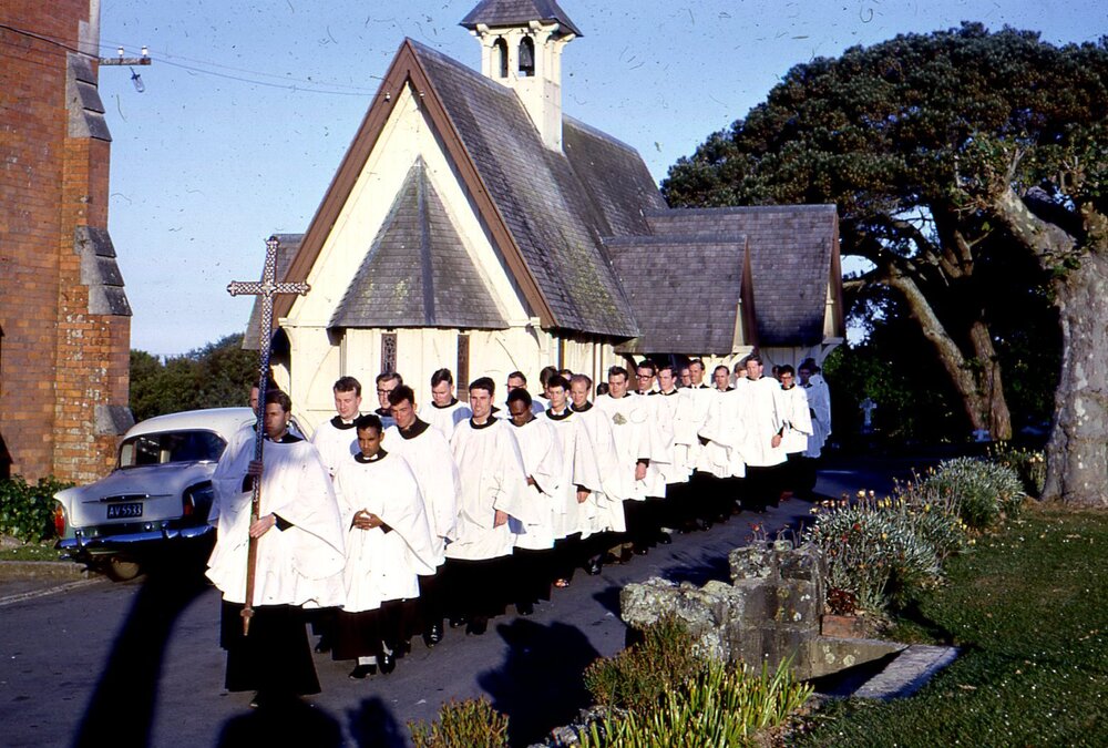 St John's College chapel procession