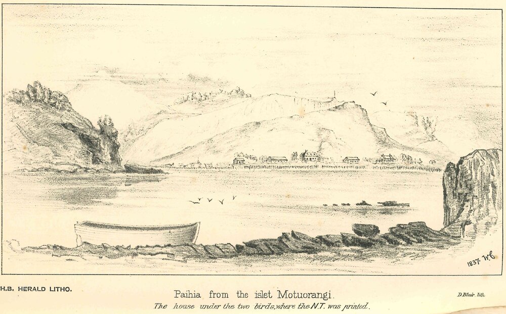 Paihia from the islet Motuorangi