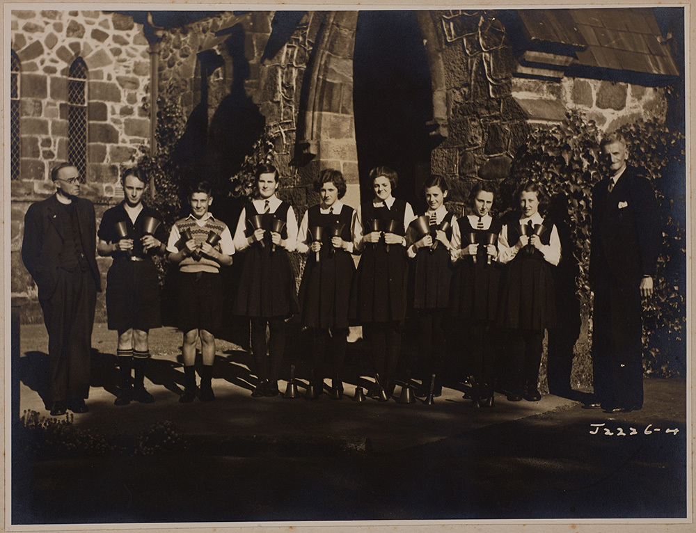 St Mary's Church New Plymouth Hand Bellringers, November 1947