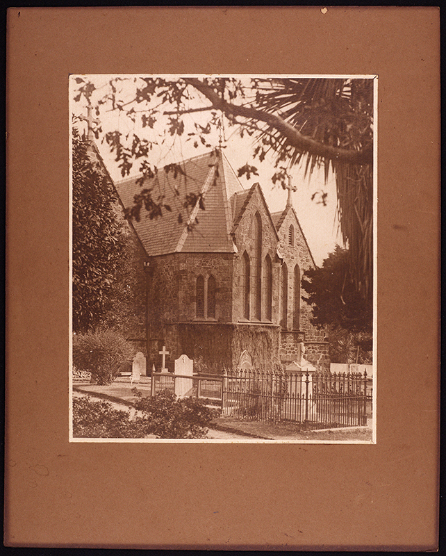 St Mary's Church New Plymouth exterior and graveyard