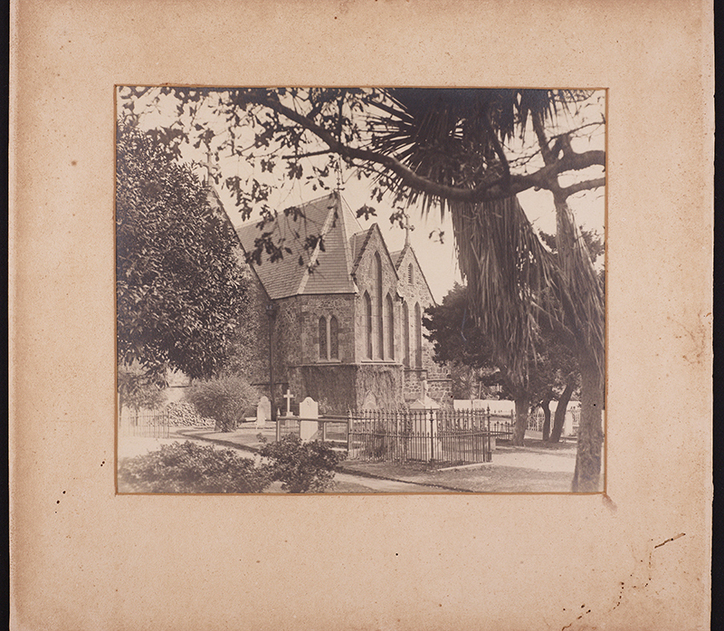 St Mary's Church New Plymouth exterior and graveyard