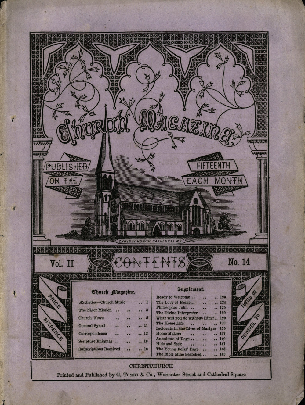 Church Magazine, Christchurch: 15th February 1877 Vol. 02 No. 14