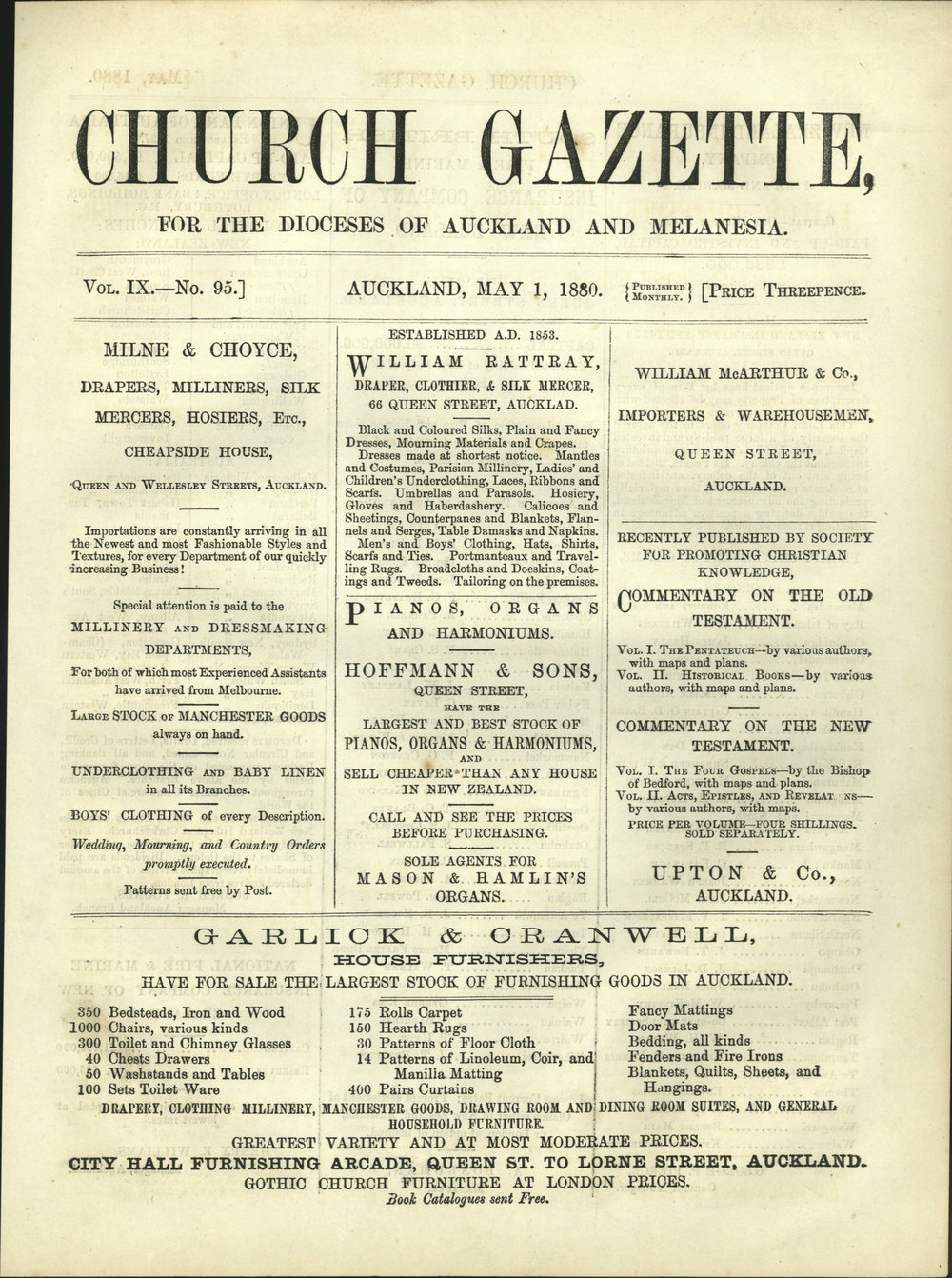 Church Gazette, Auckland: May 1880