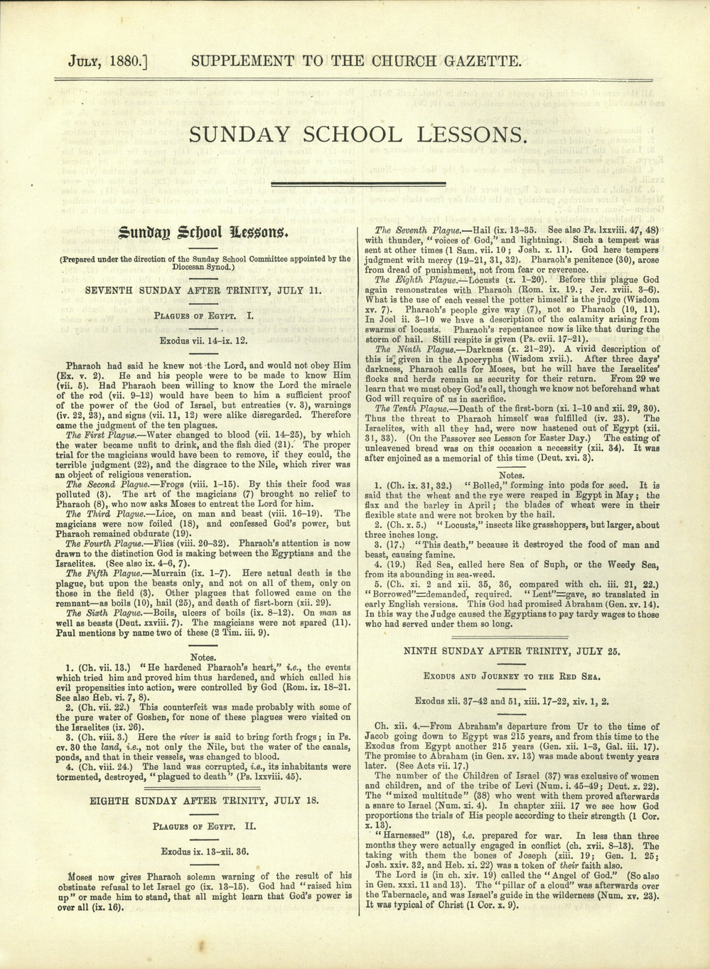 Church Gazette, Auckland: July 1880 Supplement