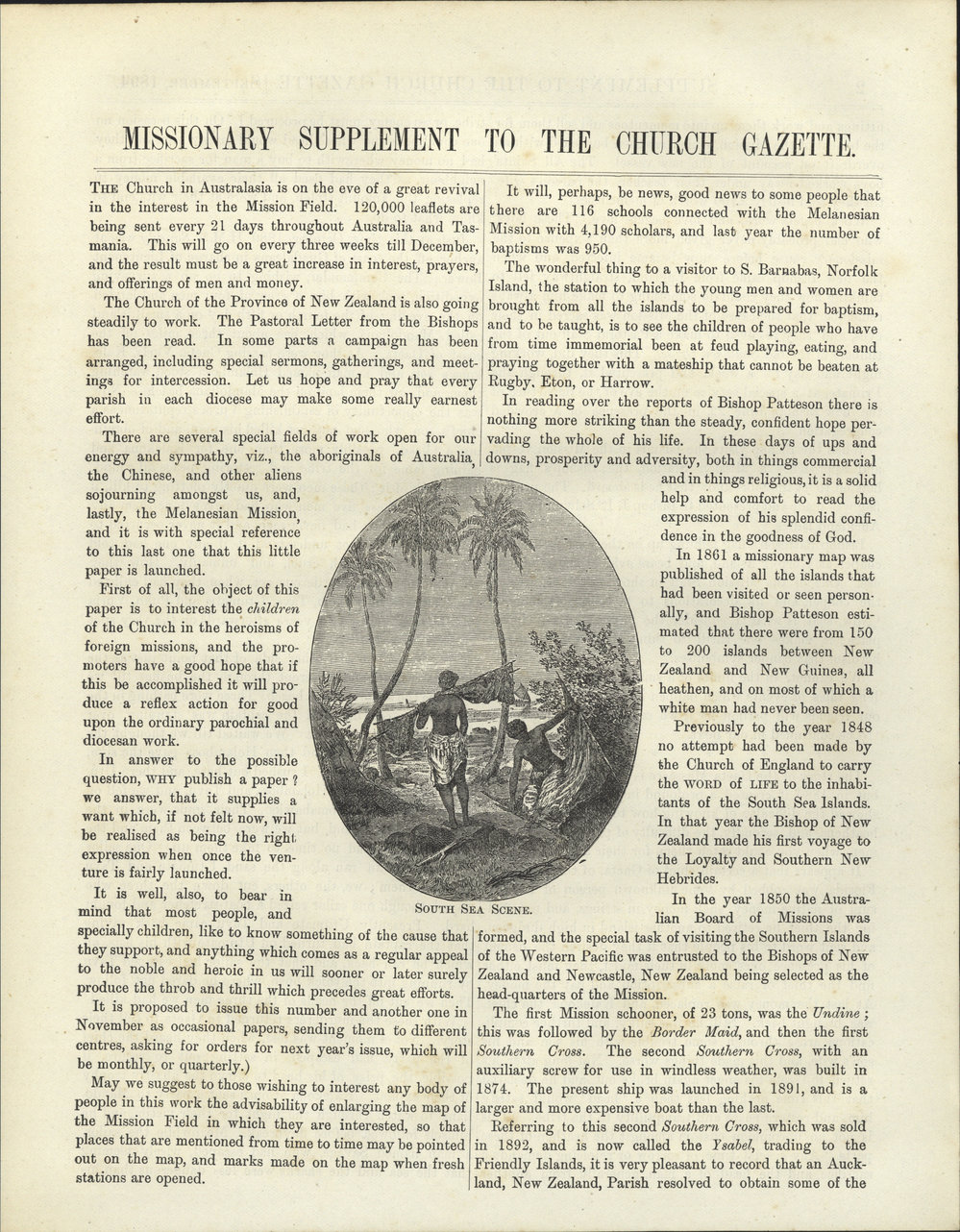 Church Gazette, Auckland: September 1894 Supplement
