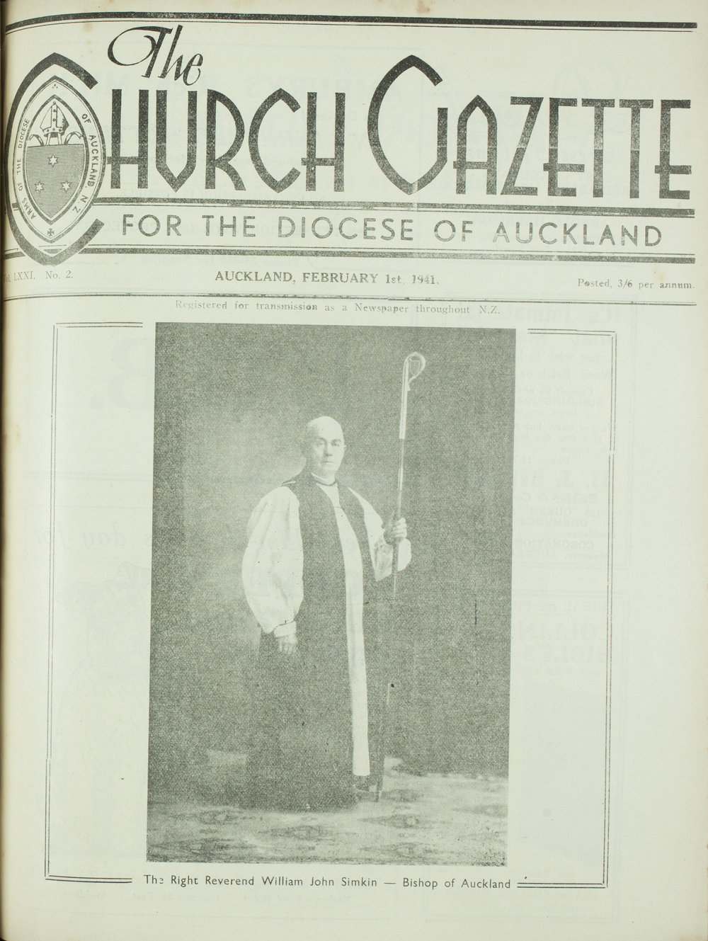 Church Gazette, Auckland: February 1941