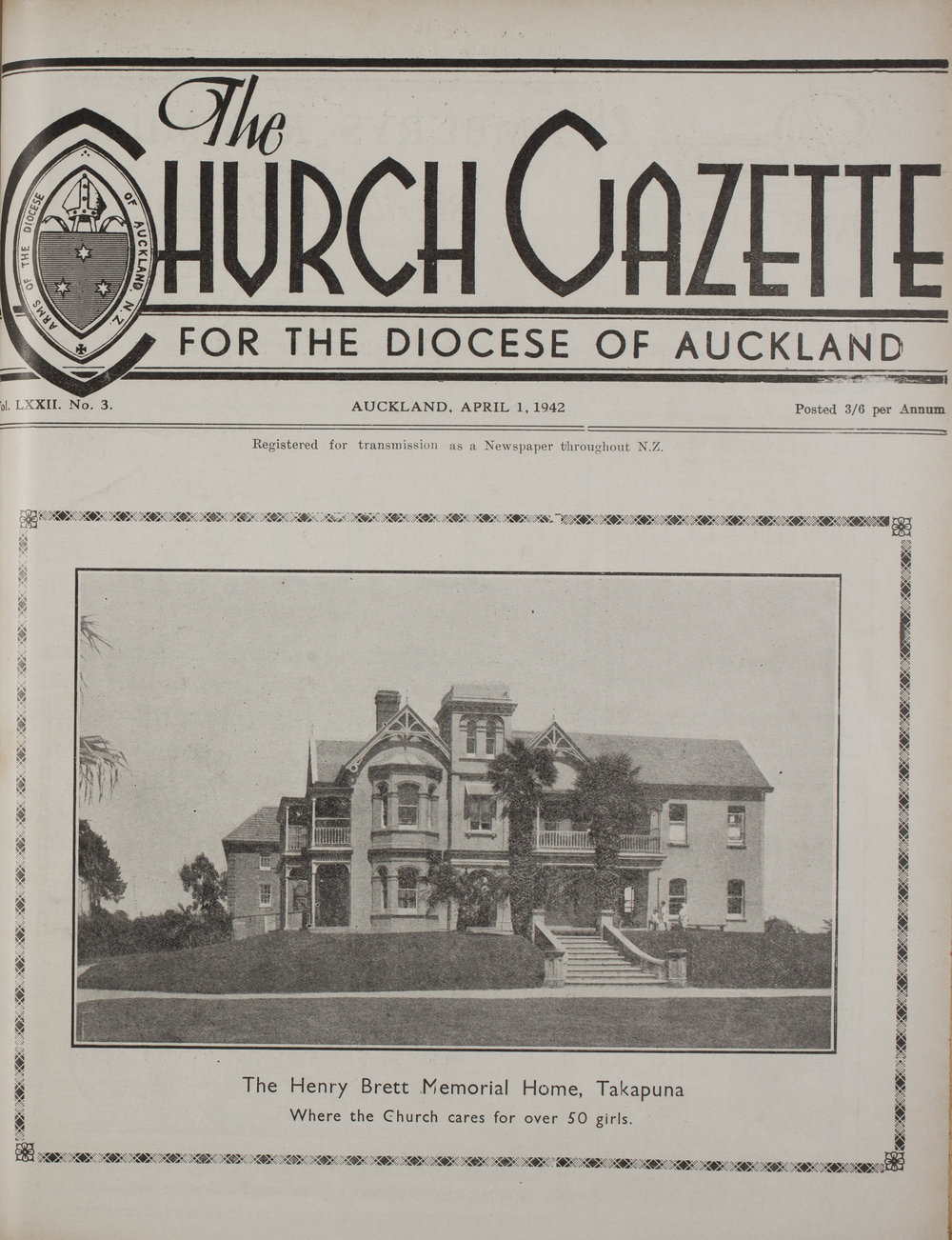 Church Gazette, Auckland: April 1942