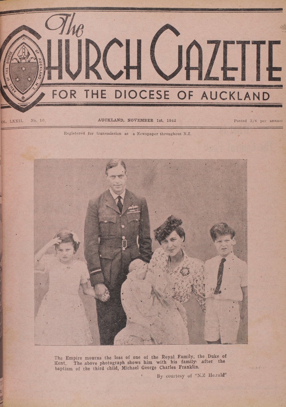 Church Gazette, Auckland: November 1942