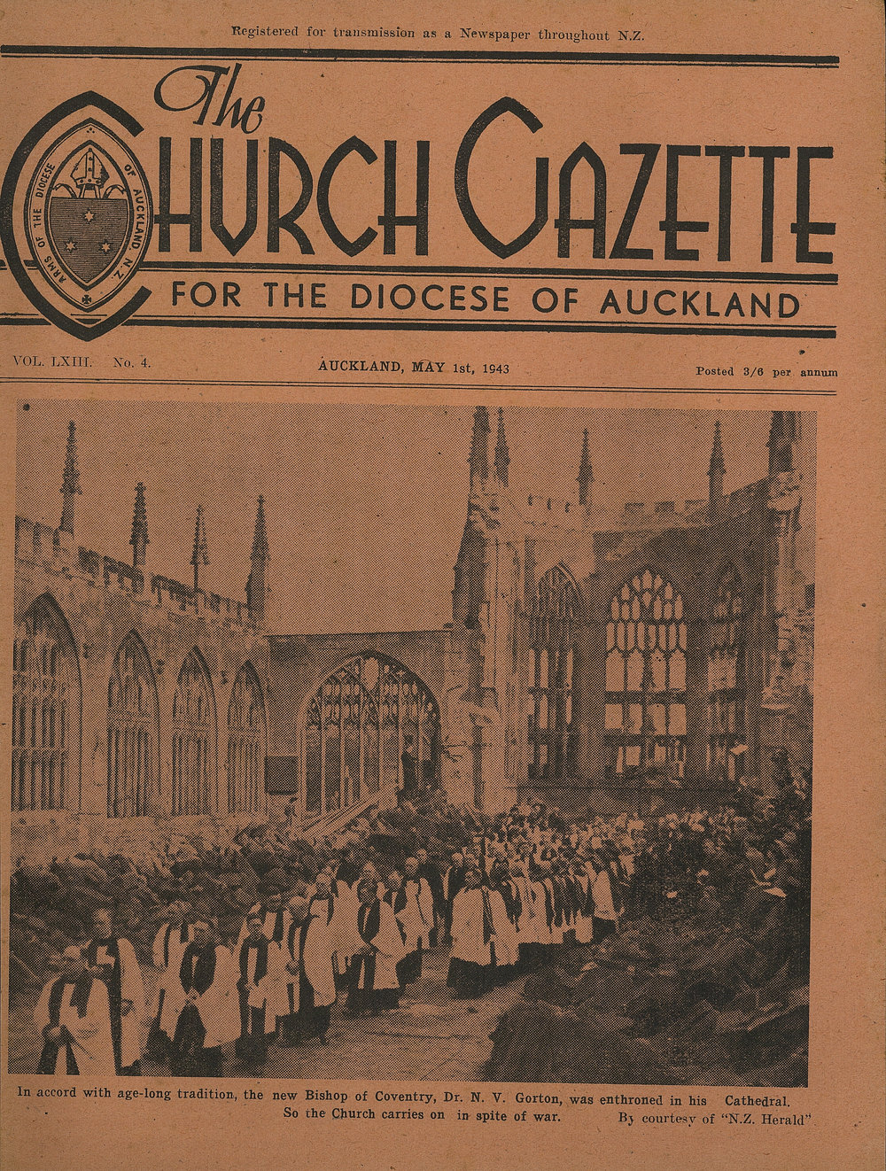 Church Gazette, Auckland: May 1943