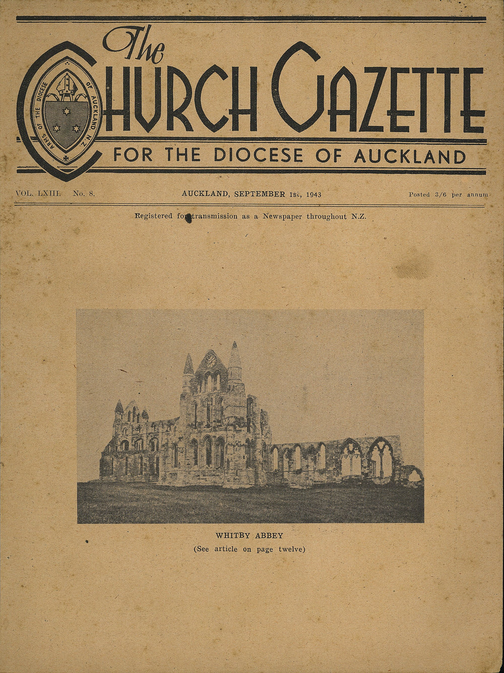 Church Gazette, Auckland: September 1943
