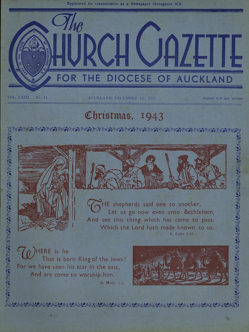 Church Gazette, Auckland: December 1943