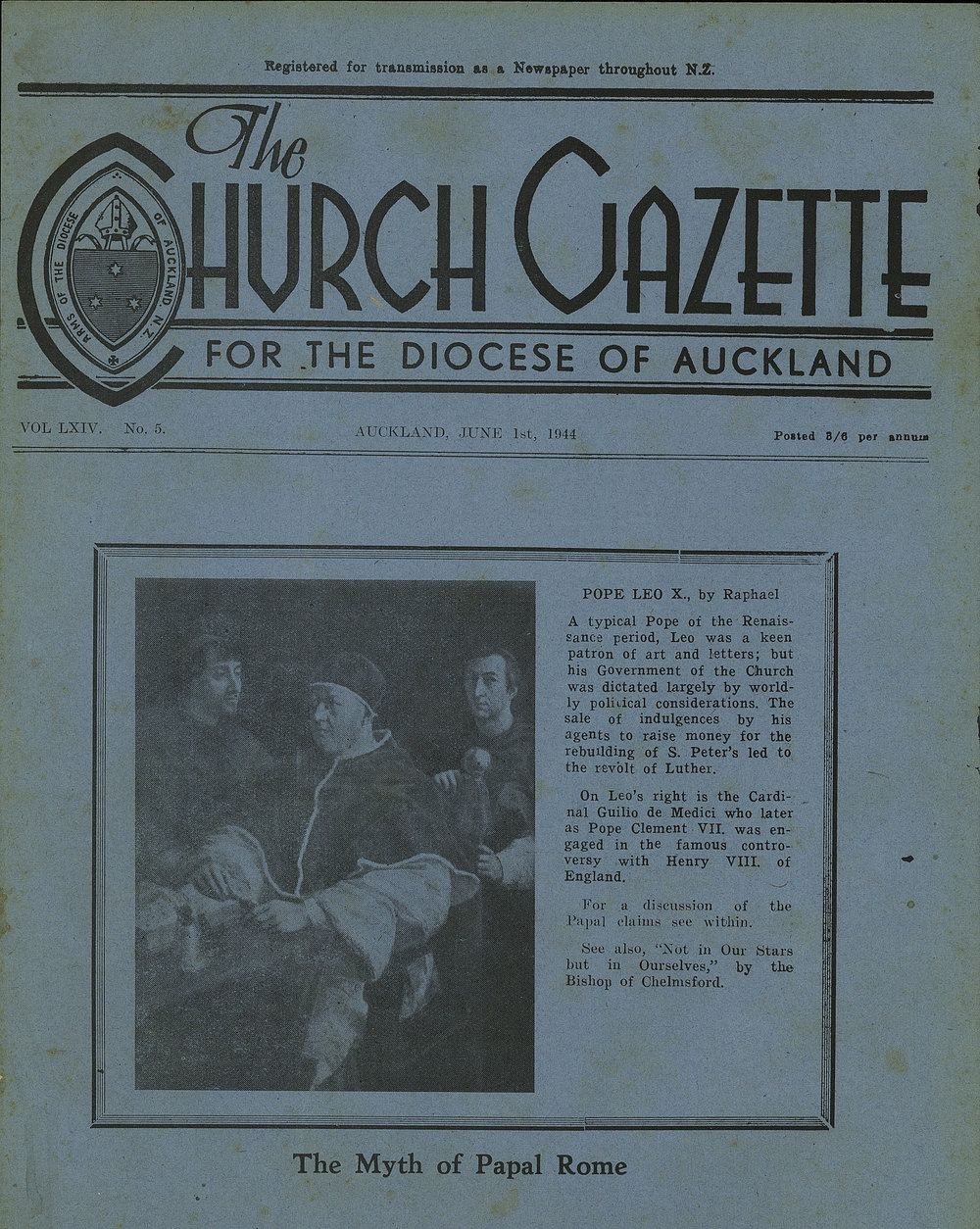 Church Gazette, Auckland: June 1944