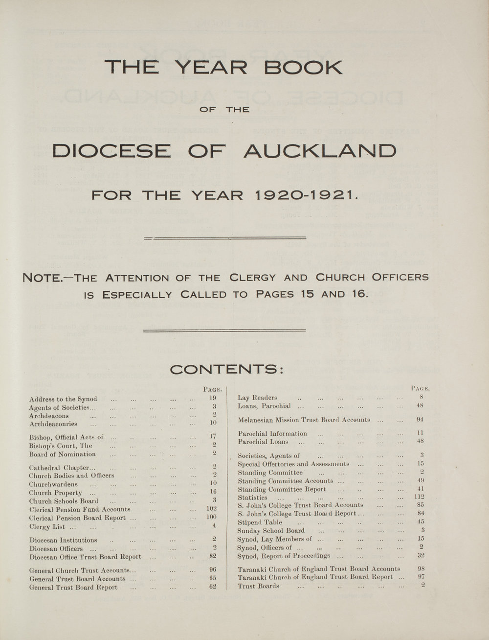 Church Gazette, Auckland: December 1921 Supplement