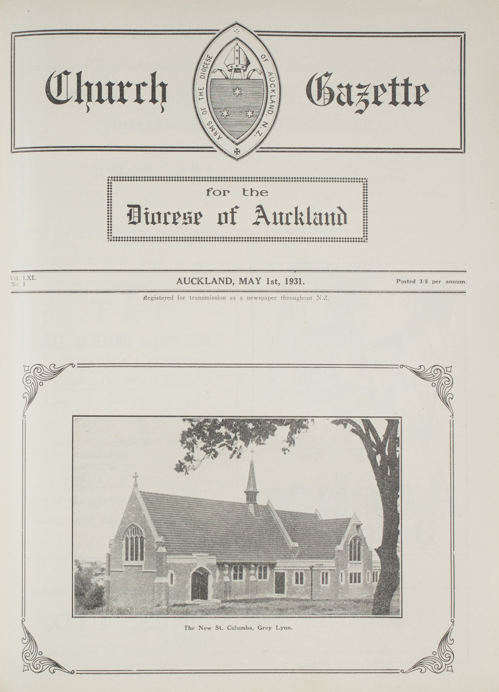 Church Gazette, Auckland: May 1931