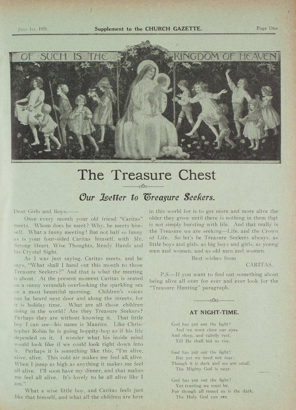 Church Gazette, Auckland: June 1931 Supplement