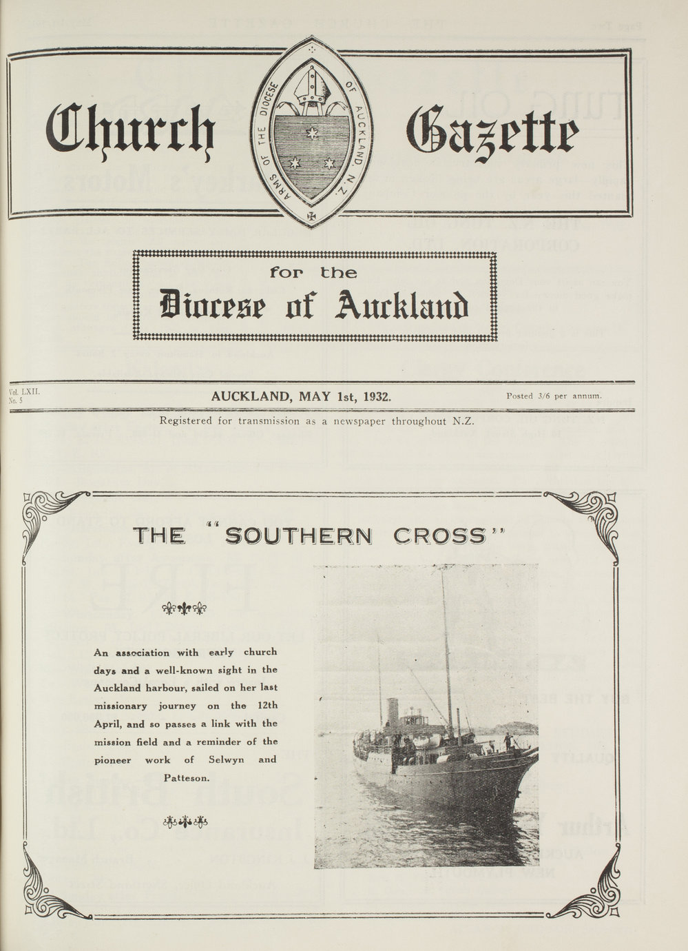 Church Gazette, Auckland: May 1932