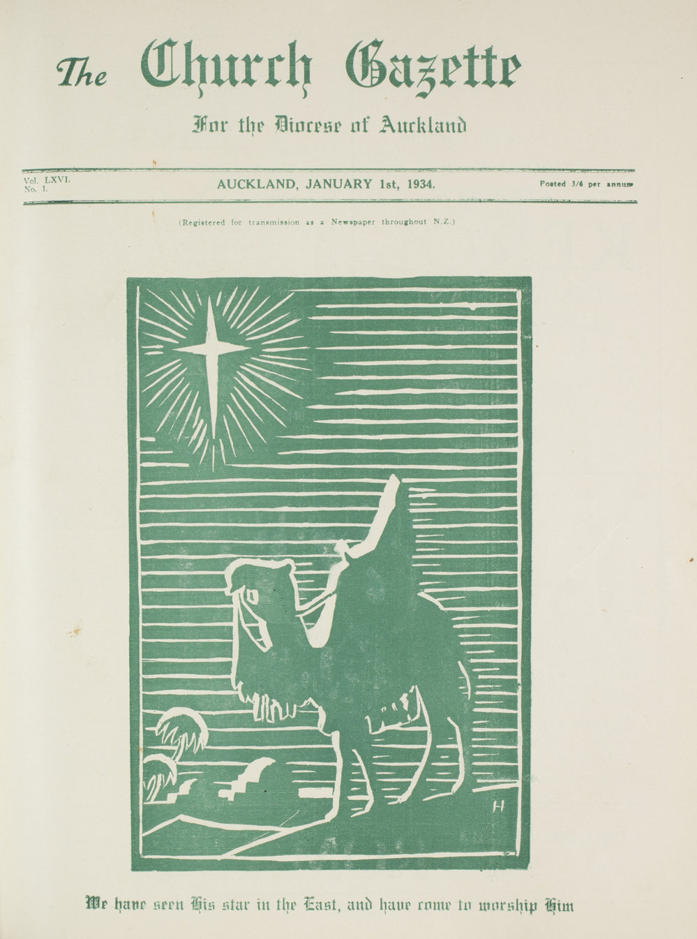 Church Gazette, Auckland: January 1934
