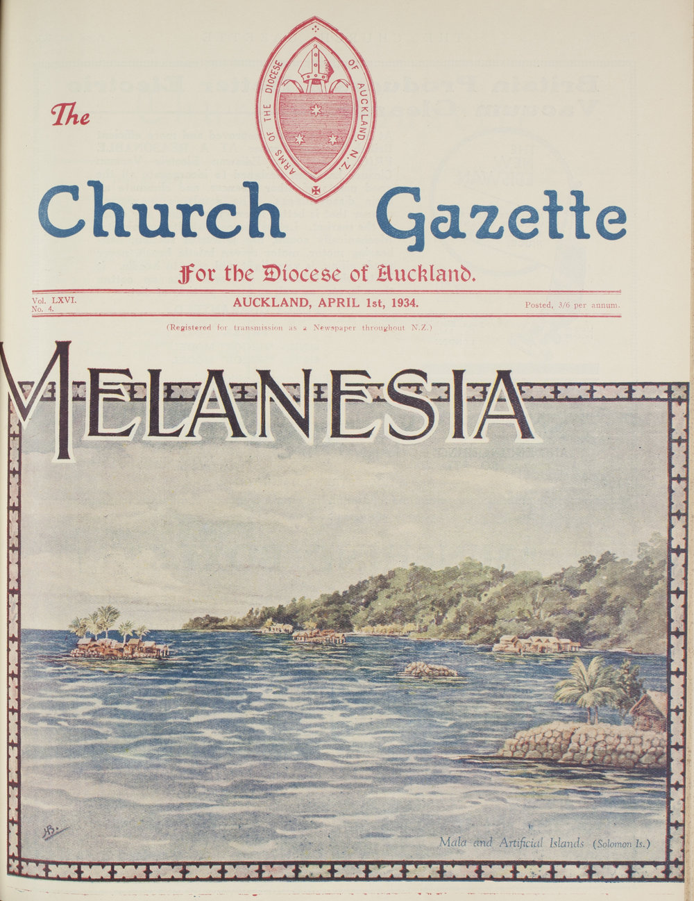 Church Gazette, Auckland: April 1934