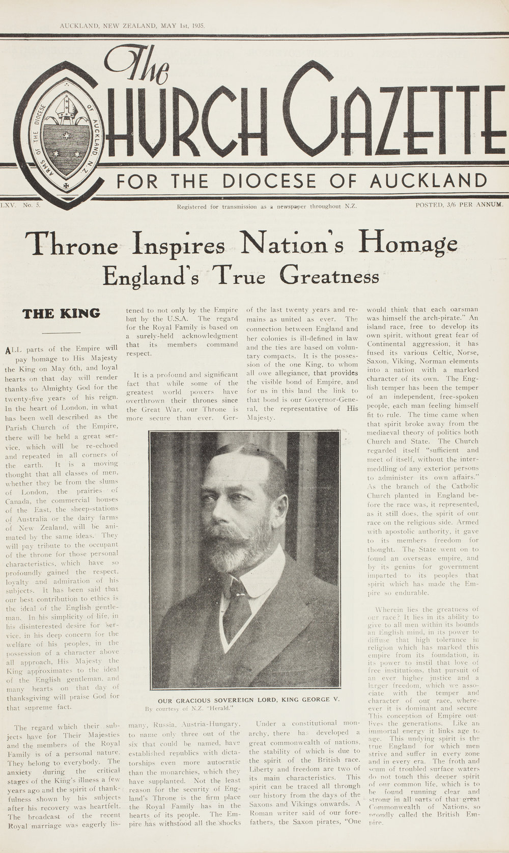 Church Gazette, Auckland: May 1935