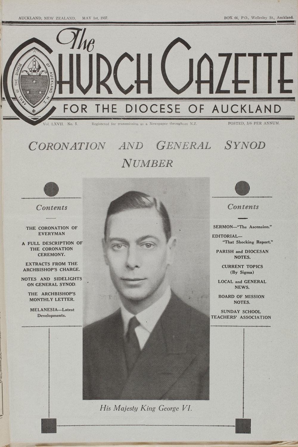 Church Gazette, Auckland: May 1937