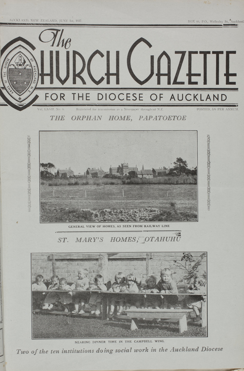 Church Gazette, Auckland: June 1937