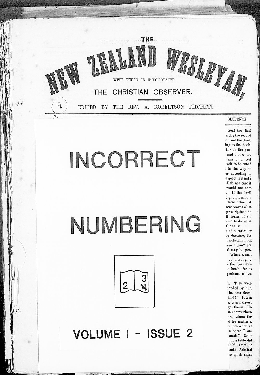 The New Zealand Wesleyan: 28th February 1871