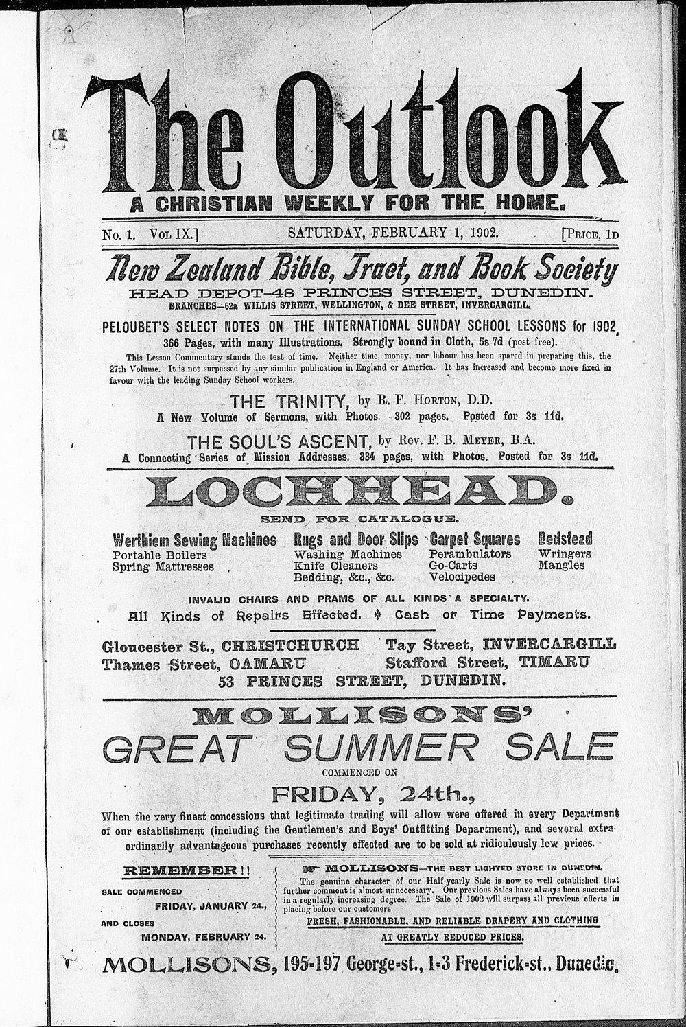 The Outlook: 1st February 1902