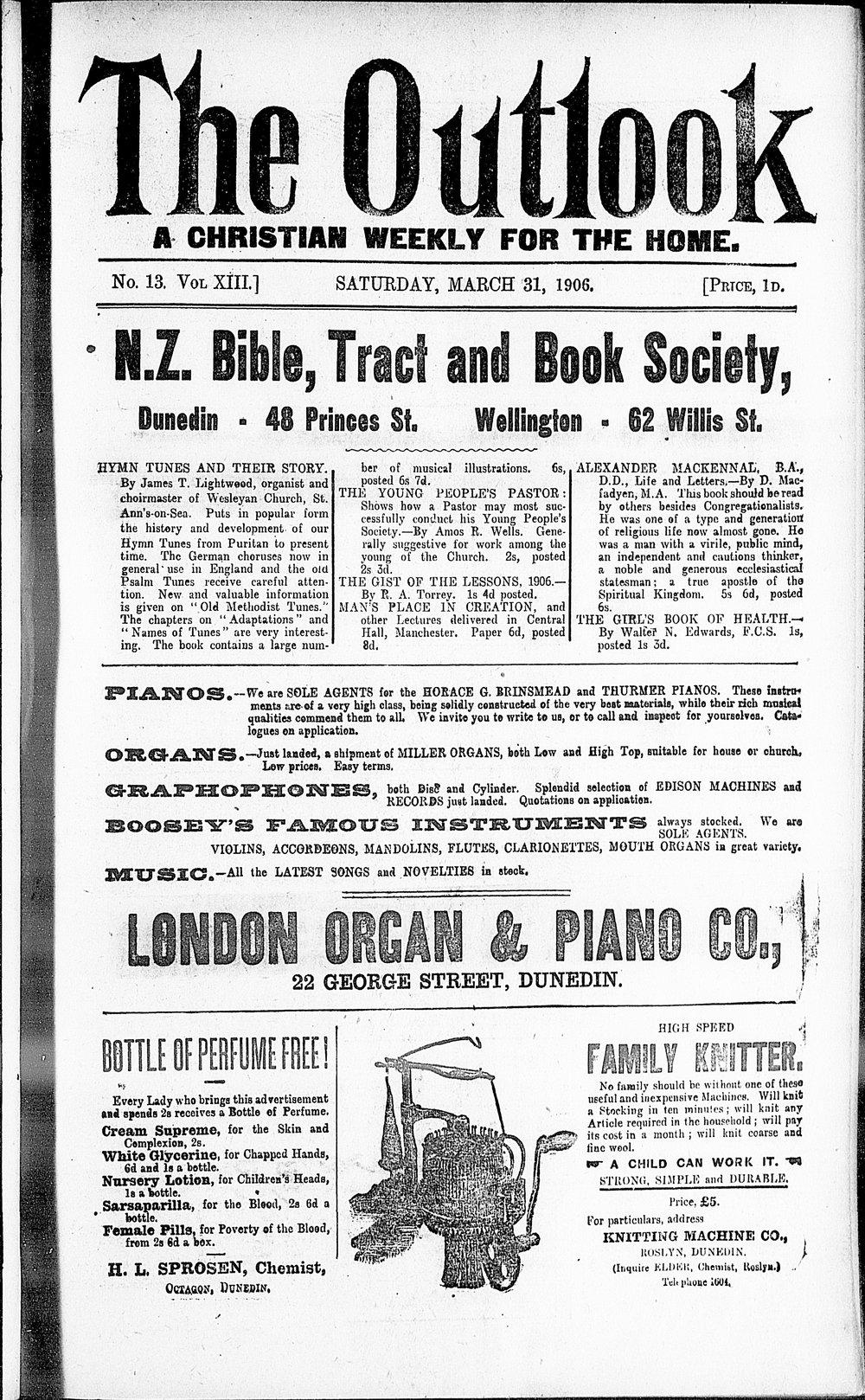 The Outlook: 31st March 1906