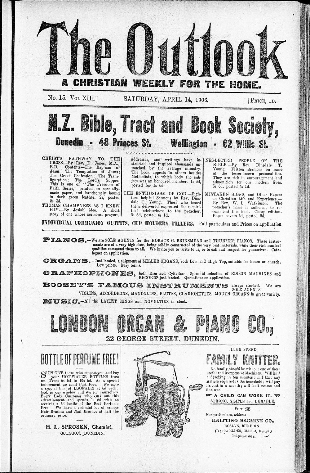 The Outlook: 14th April 1906