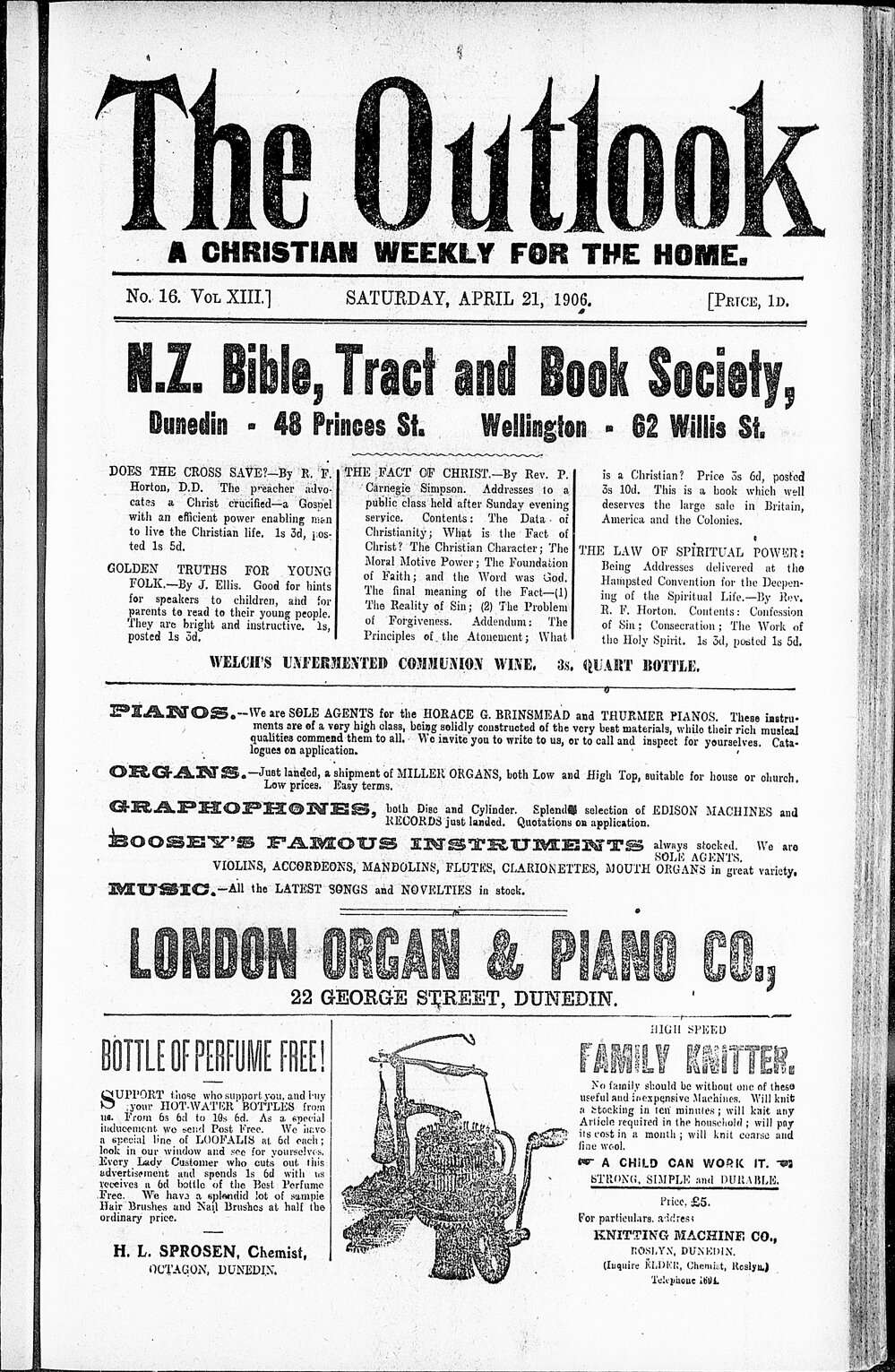 The Outlook: 21st April 1906